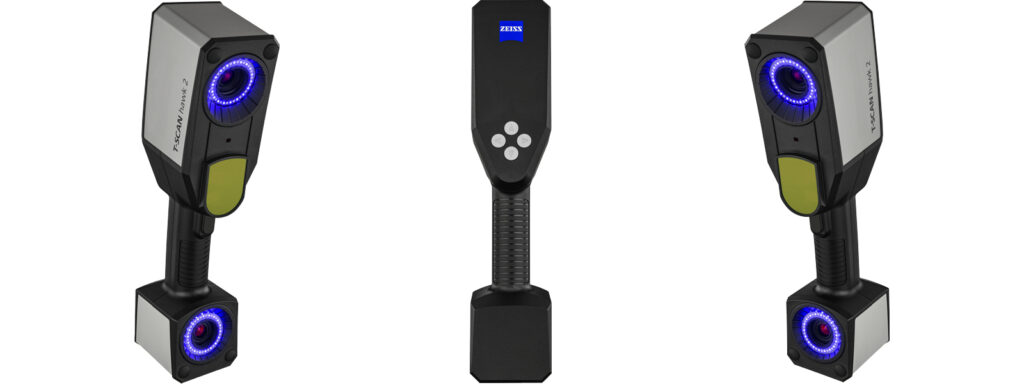 Zeiss T-Scan Hawk 2 handheld Blue light 3D laser scanner. Satellite mode for objects over 1m.